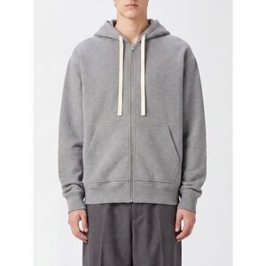 Jil Sander Men Jil Sander Cotton Zip-Up Hoodie With Side Pockets